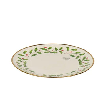 Holly Porcelain Dinner Plate - Christmas Place