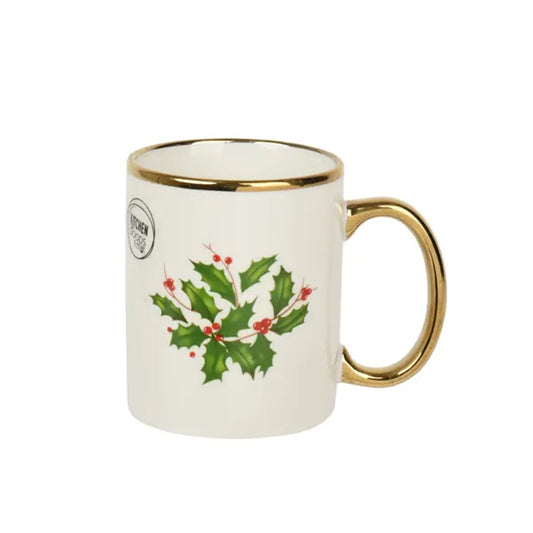 Holly Porcelain Mug