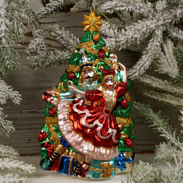 7Inch Glass Nutcracker Tree Ornament - Christmas Place