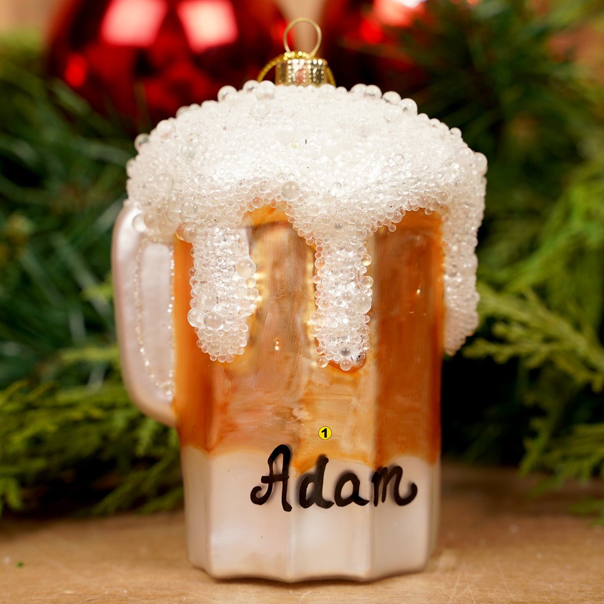Glass Beer Mug Christmas Ornament - Christmas Place