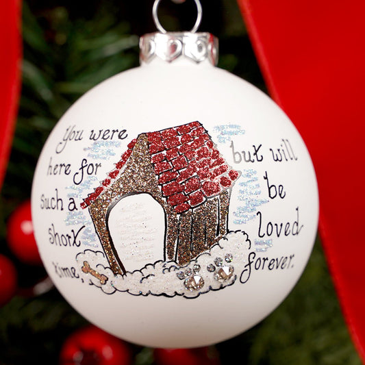 Memorial A Dog Loved Christmas Ornament Free Personalization - Christmas Place