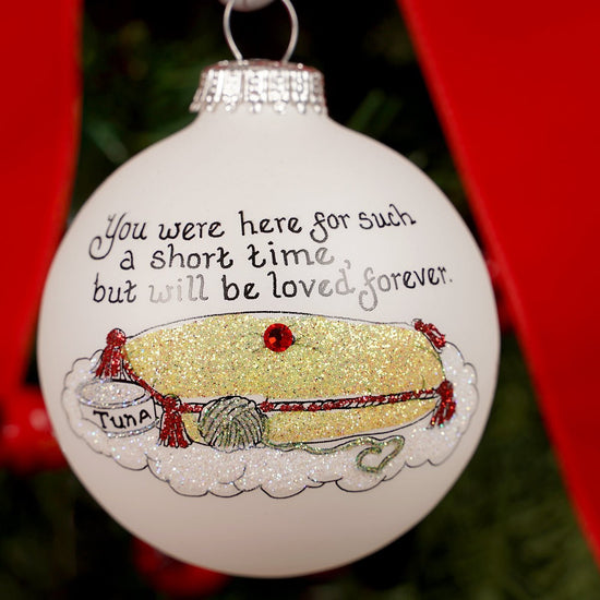 Personalized Cat Memorial Ornament - Christmas Place
