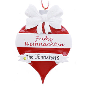 Frohe Weihnachten Ornament