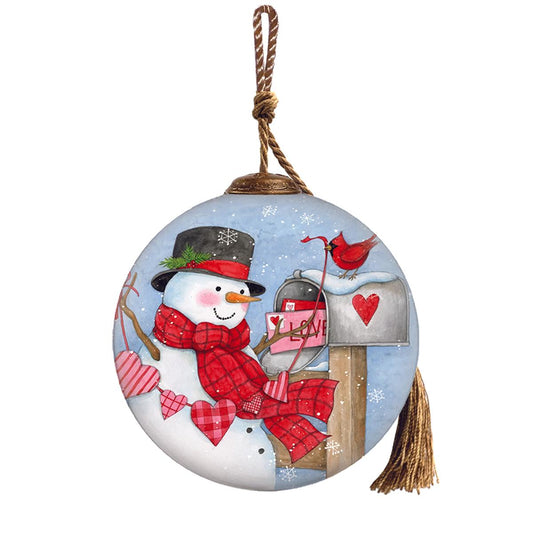 Always In My Heart Snowman Ornament