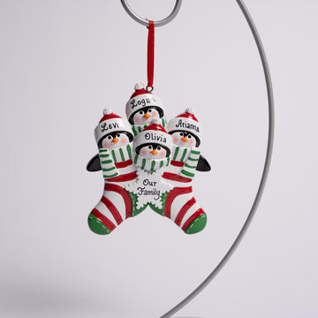 Penguin Stocking Family Of 4