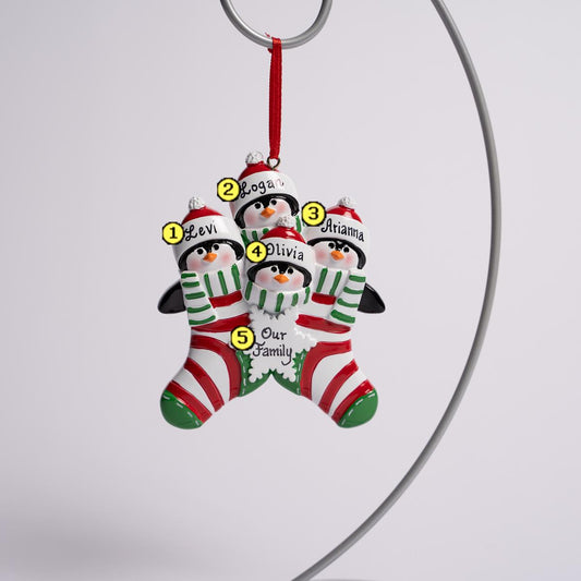 Penguin Stocking Family Of 4