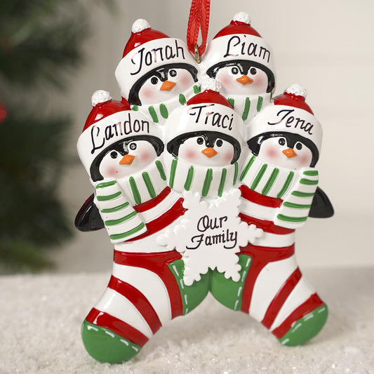 Penguin Stocking Family Of 5