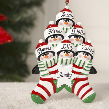 Penguin Stocking Family Of 6