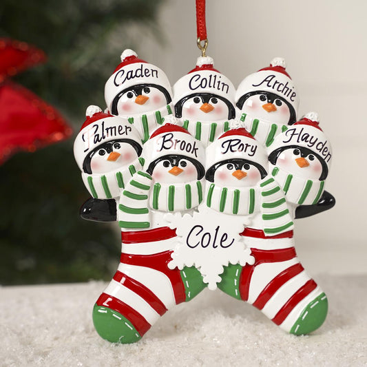 Penguin Stocking Family Of 7
