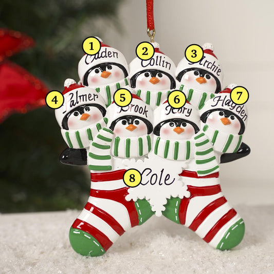 Penguin Stocking Family Of 7