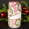 2.5Inch Red White Green Merry Christmas Ribbon - Christmas Place