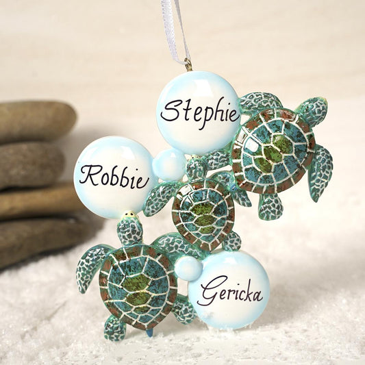 Turtle Kisses Family Of 3