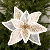 Champagne Poinsettia Stem - Christmas Place