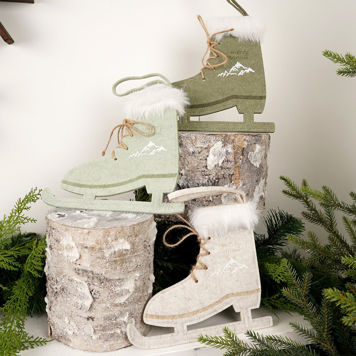 Mountain Figure Skates Ornaments - Christmas Place