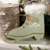 Light Green Mountain Figure Skate Ornament - Christmas Place