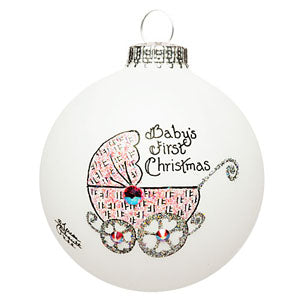 Baby Girls First Christmas Ornament