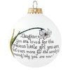Free Personalization Daughter Peace Lily Christmas Ornament- Christmas Place