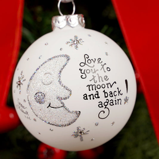 Love You To The Moon Christmas Ornament - Christmas Place