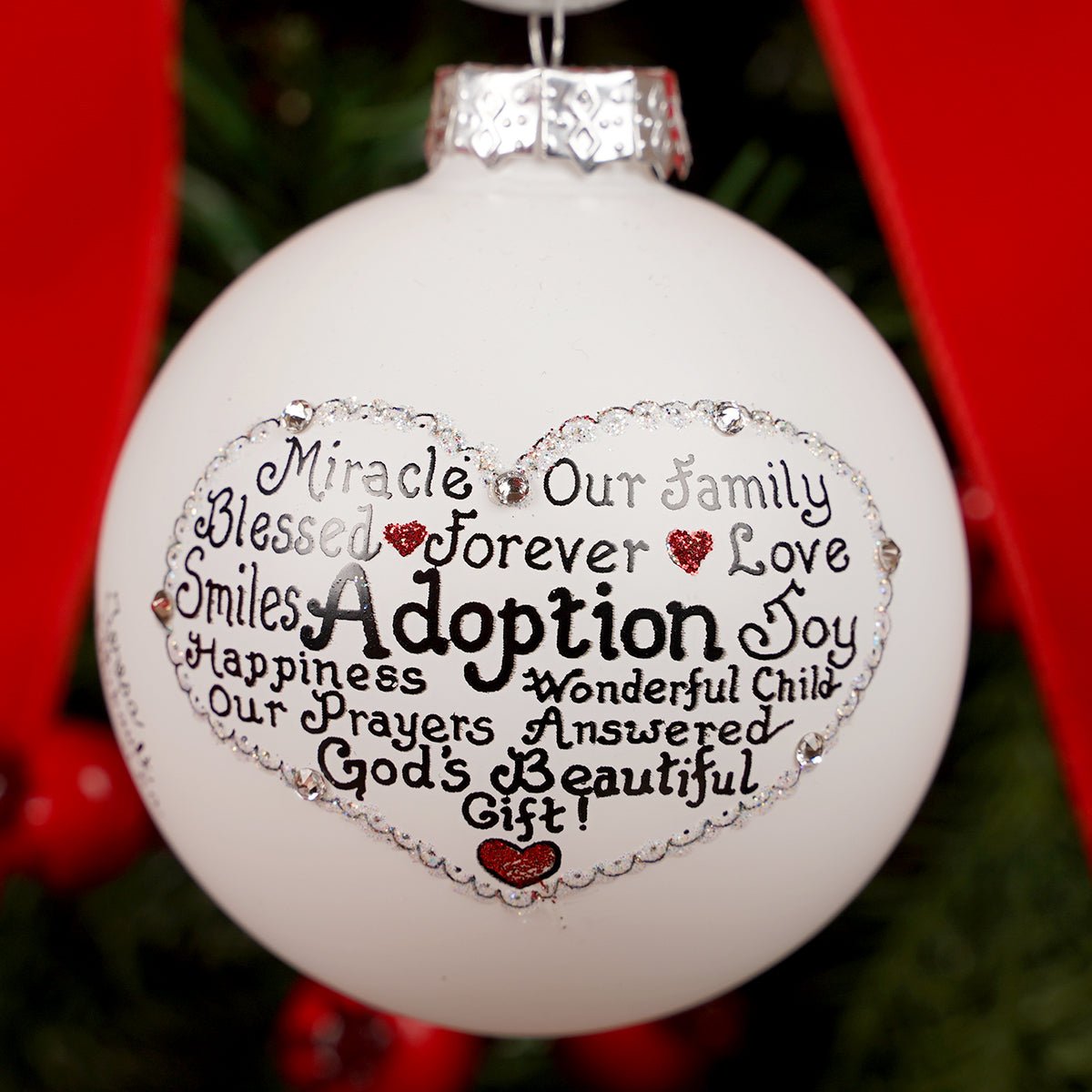 Adoption Hand Painted Christmas Ornament - Christmas Place