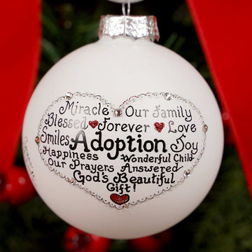 Adoption Hand Painted Christmas Ornament - Christmas Place