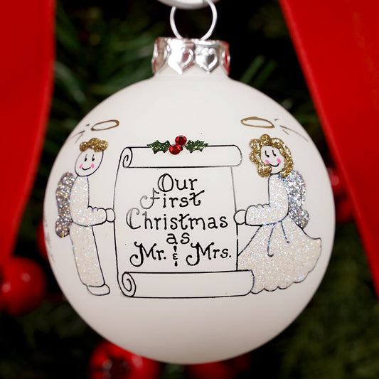 Our First Christmas Mr and Mrs Ornament - Christmas Place