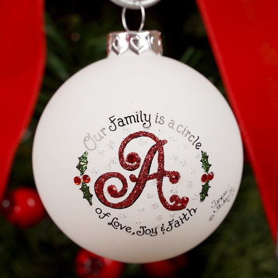 Family is a Circle A Christmas Ornament - Christmas Place