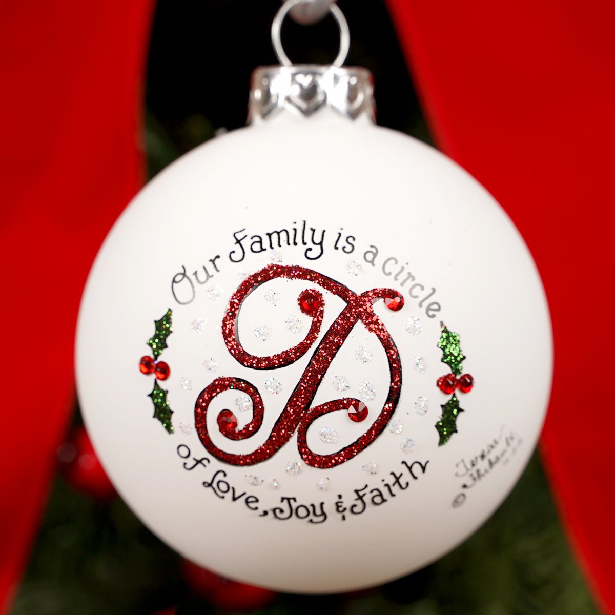 Family is a Circle D Christmas Ornament - Christmas Place