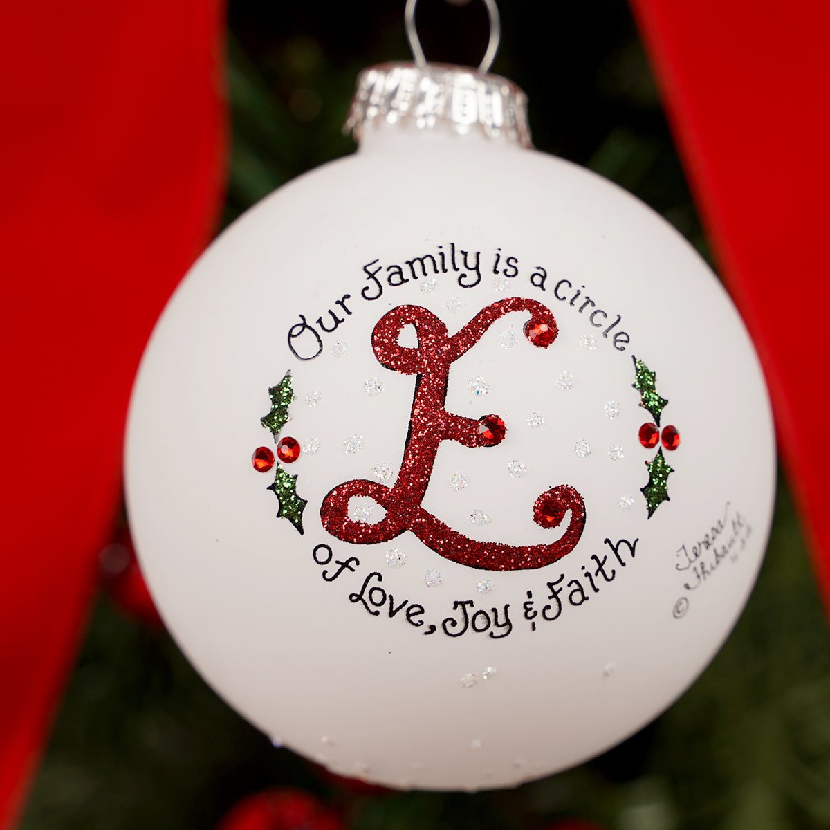 Family is a Circle E Christmas Ornament - Christmas Place