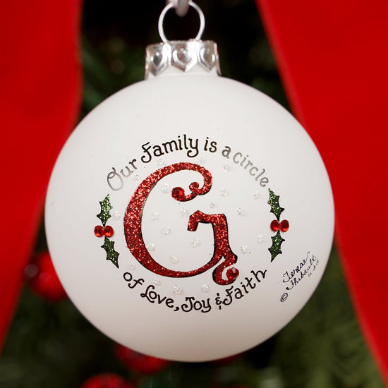 Family is a Circle G Christmas Ornament - Christmas Place