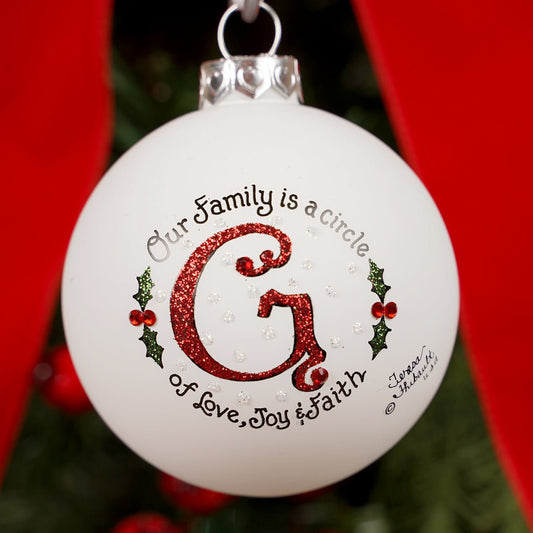 Family is a Circle G Christmas Ornament - Christmas Place