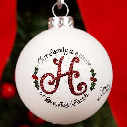 Family is a Circle H Christmas Ornament - Christmas Place