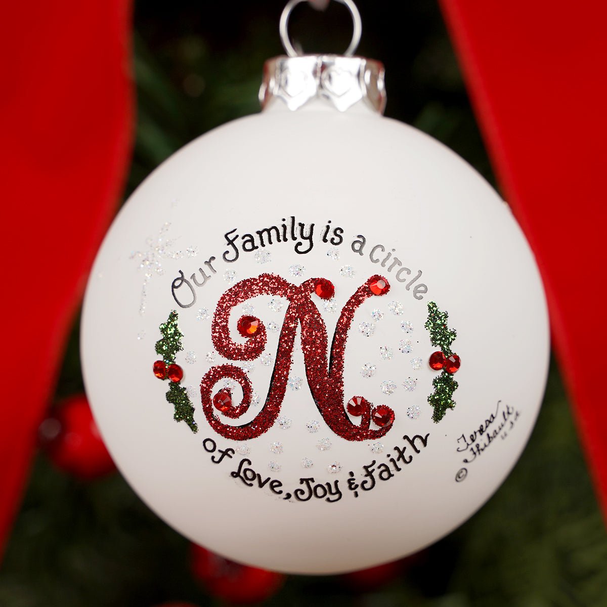 Family is a Circle N Christmas Ornament - Christmas Place