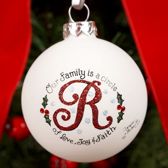 Family is a Circle R Christmas Ornament - Christmas Place