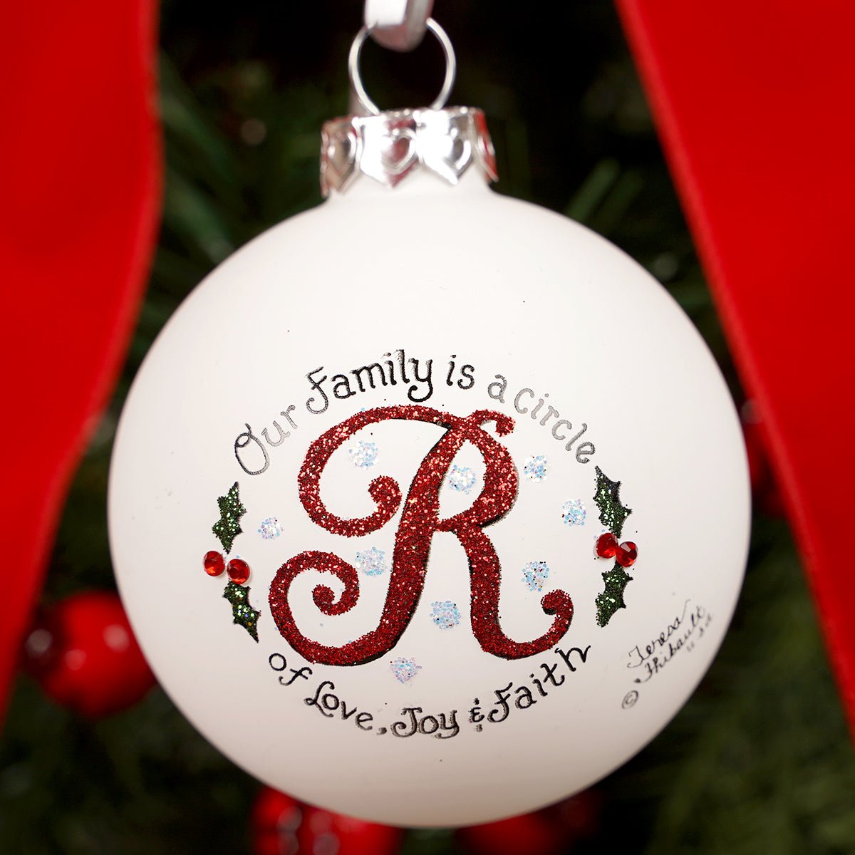 Family is a Circle R Christmas Ornament - Christmas Place