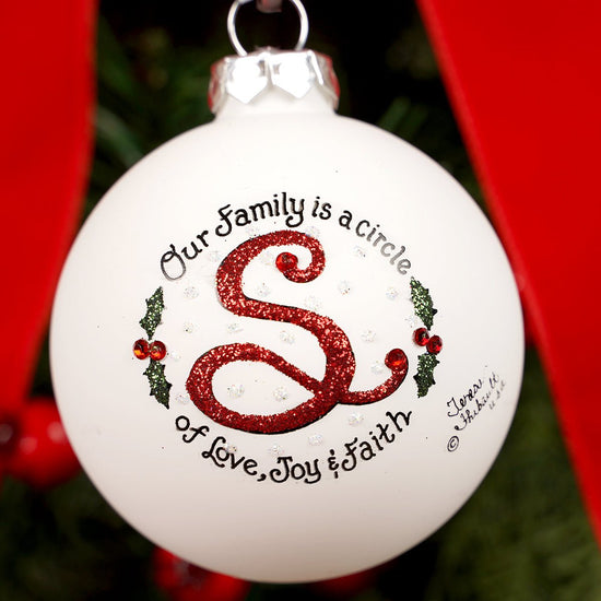 Family is a Circle S Christmas Ornament - Christmas Place