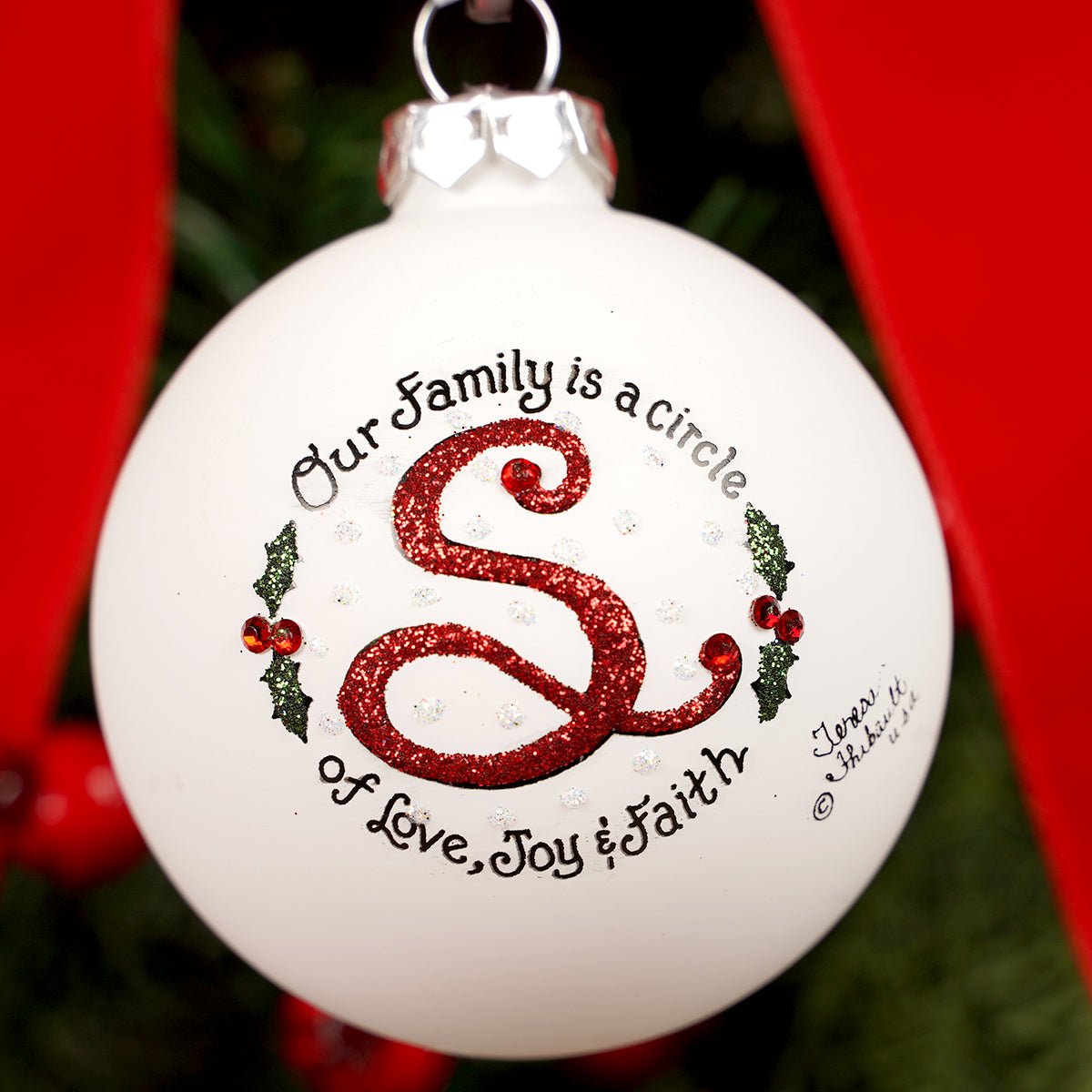 Family is a Circle S Christmas Ornament - Christmas Place