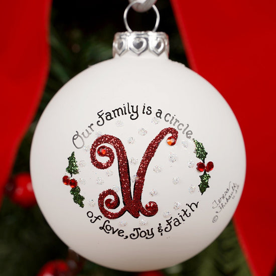 Family is a Circle V Christmas Ornament - Christmas Place