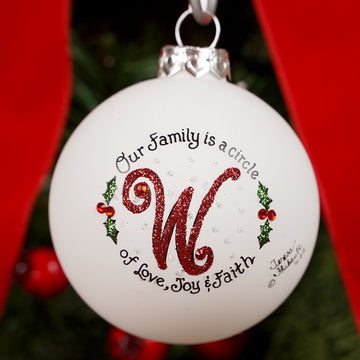 Family is a Circle W Christmas Ornament - Christmas Place