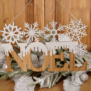 Noel Snowflake Sign Ornament