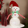 Glitter Snowman With Red Hat - Christmas Place
