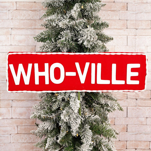 21Inch Who Ville Sign - Christmas Place