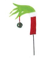 Grinch Hand With Ball On Stick