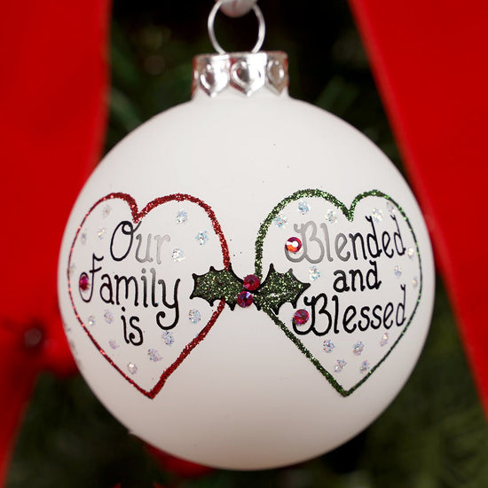 Family is Blended and Blessed Ornament - Christmas Place