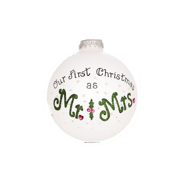 Mr. & Mrs. Our First Christmas Ornament - Christmas Place