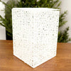 8x8x12Inch White Eyelash Mesh Box - Christmas Place