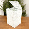 8x8x12Inch White Eyelash Mesh Box - Christmas Place