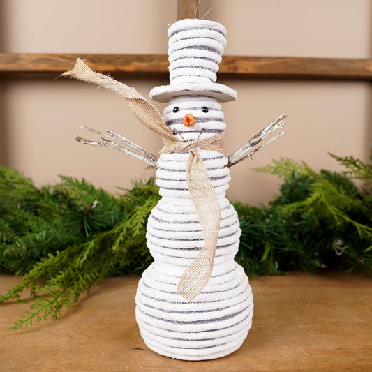 Stripe Snowman Ornament - Christmas Place