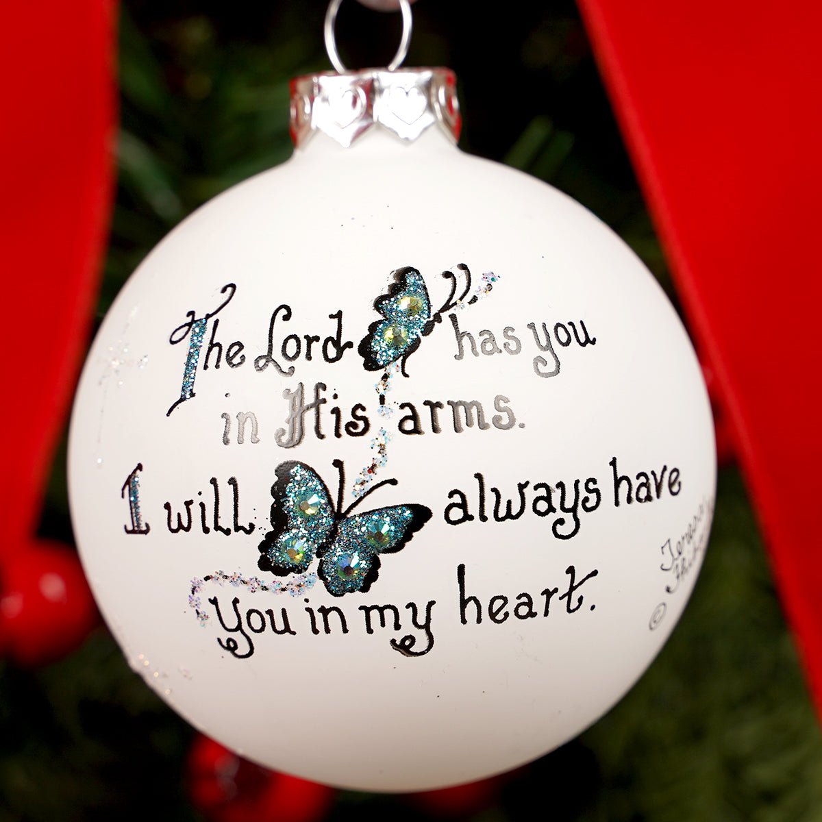 Memorial Butterfly Christmas Ornament - Christmas Place