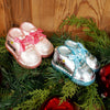 4.6Inch Glass Baby Shoe Ornament - Christmas Place
