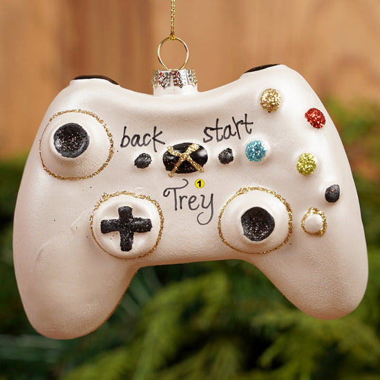Glass Game Controller Ornament - Christmas Place